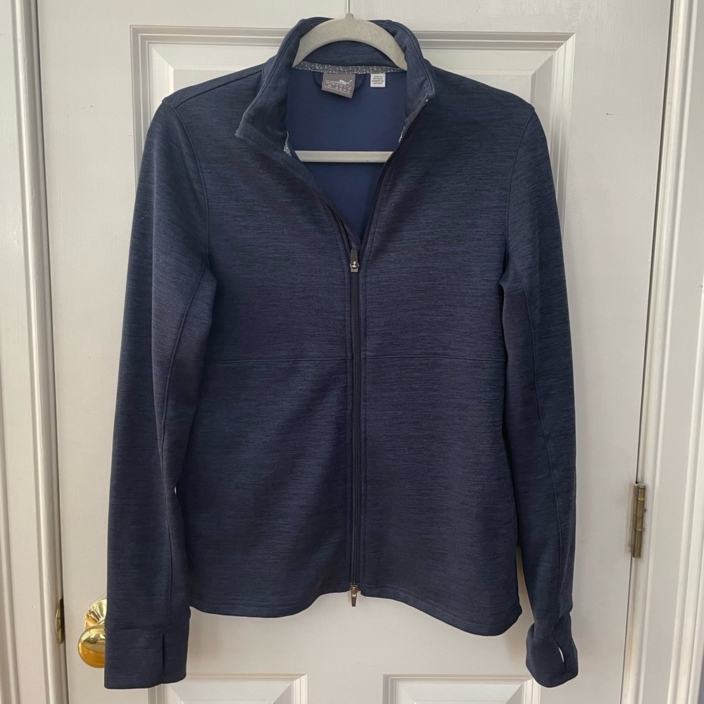 Women’s navy puma dry cell performance zip up